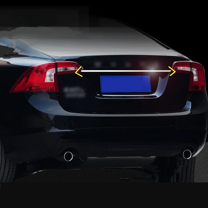 CNORICARC Стайлинг Автомобильный багажник отделка полоса для Volvo S60 2011 16 Внешний Хвост
