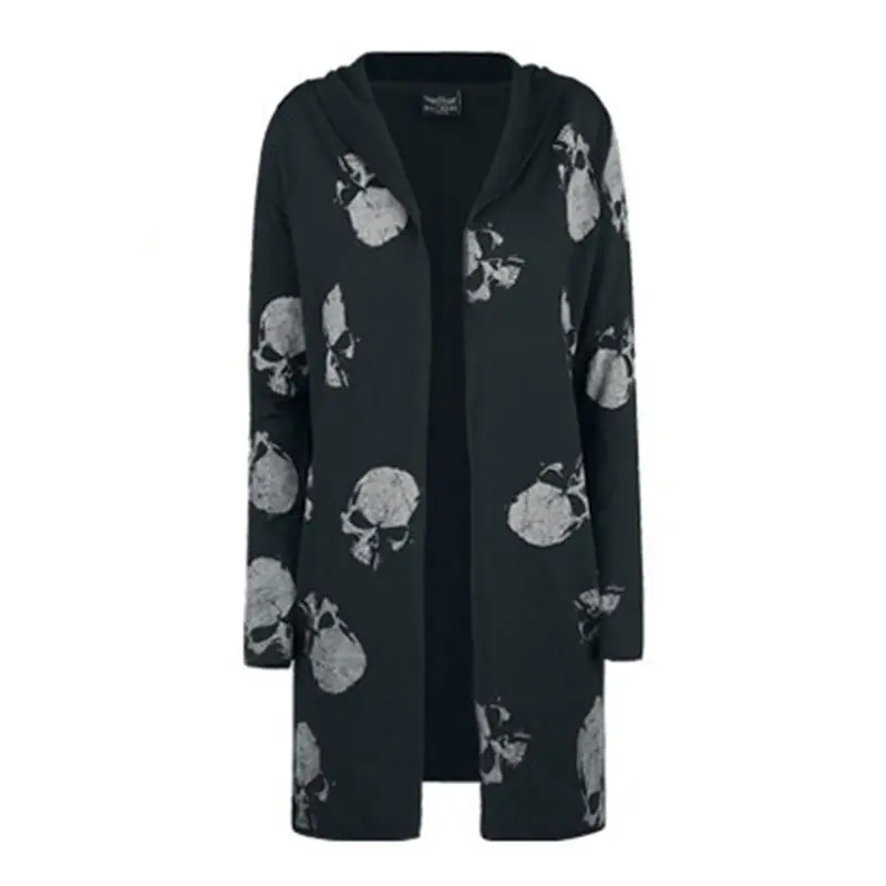 Dark Gothic Skull Printed Trench Coat Women Autumn Black Plus Size 5XL Mid Lendth Hoody Cardigan Punk Rock Hoodies Winter Coats
Dark Gothic Skull Printed Trench Coat Women Autumn Black Plus Size 5XL Mid Lendth Hoody Cardigan Punk Rock Hoodies Winter Coats