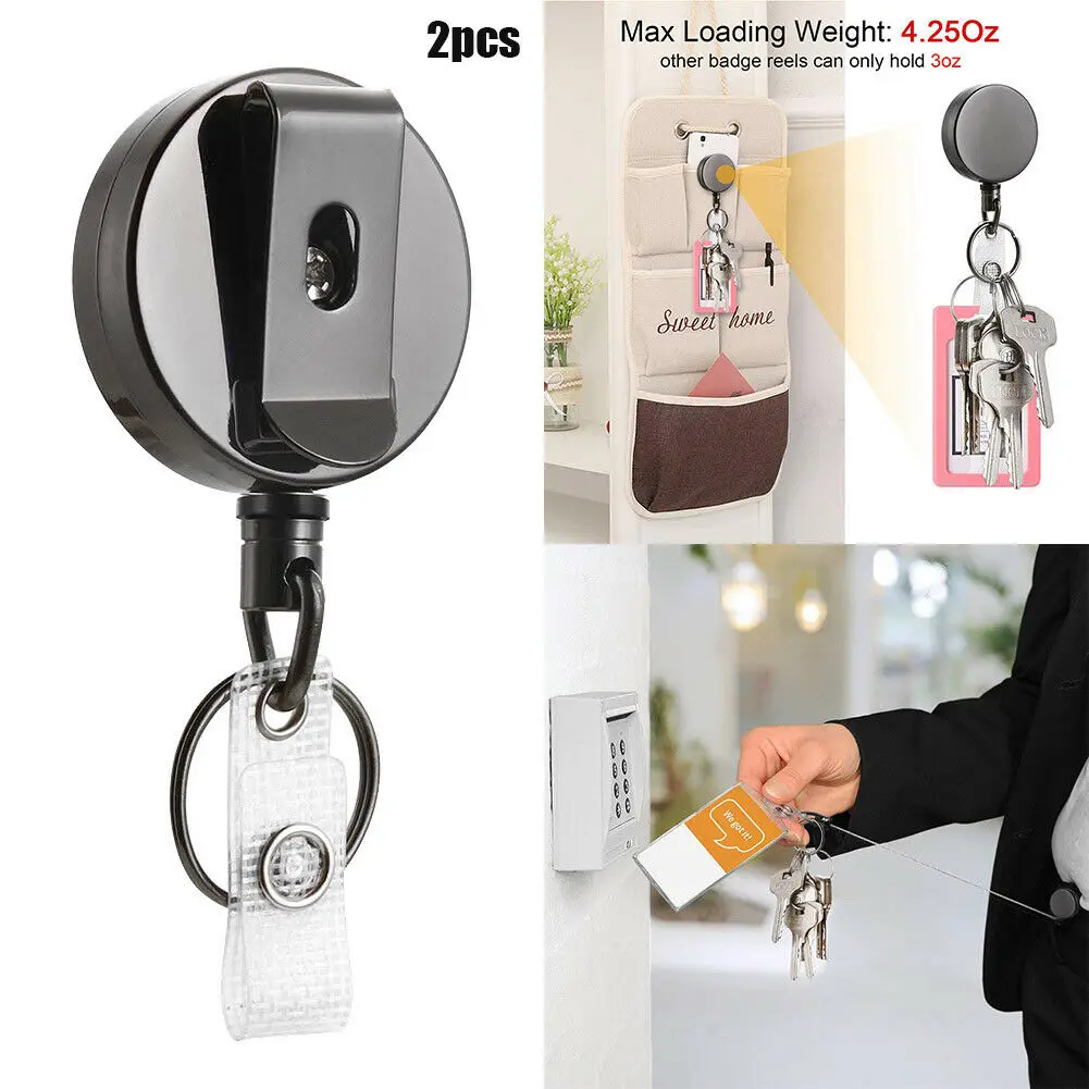 2pcs Must-have Anti-lost Keychain Anti-lost Retractable Buckle Metal Housing Non-breakable Cord For Keychain Household Storage
2pcs Must-have Anti-lost Keychain Anti-lost Retractable Buckle Metal Housing Non-breakable Cord For Keychain Household Storage