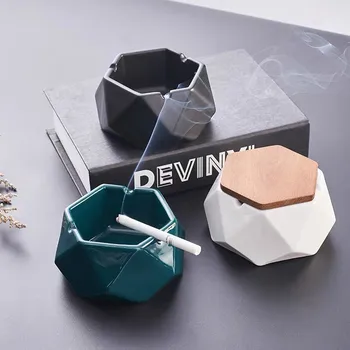 Nordic Ceramic Polygon Ashtray With Lid Creative Home Decoration Accessories Living Room Cafe Restaurant Bar Ashtray Ornaments
Nordic Ceramic Polygon Ashtray With Lid Creative Home Decoration Accessories Living Room Cafe Restaurant Bar Ashtray Ornaments