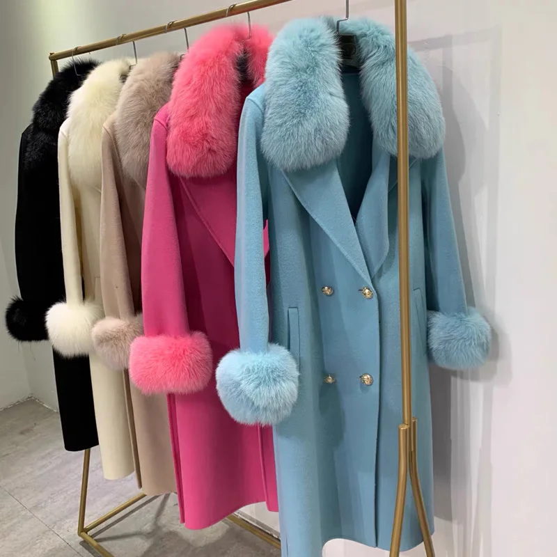 CX-G-T-20 2023 Fashion Winter Wool Cashmere Coat Women With Fox Fur Collar Fur Cuff
CX-G-T-20 2023 Fashion Winter Wool Cashmere Coat Women With Fox Fur Collar Fur Cuff