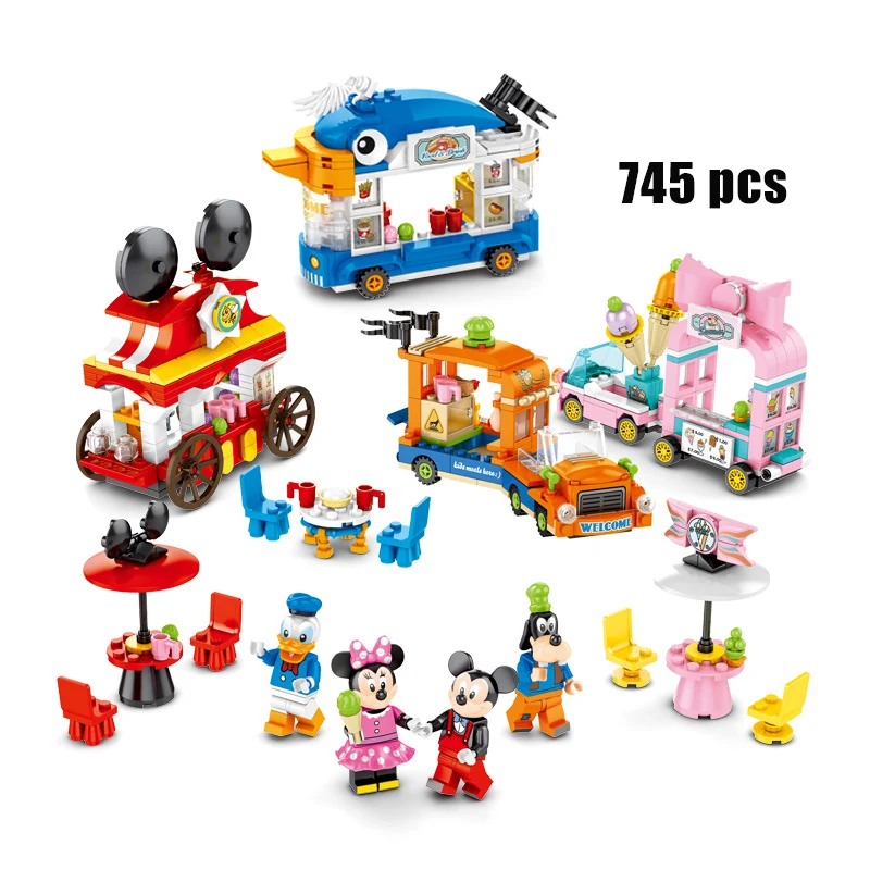 2020 new 745 pcs Disney city Streetscape castle Mickey Minnie Duck plain trolley model blocks for girls boy toy gift
2020 new 745 pcs Disney city Streetscape castle Mickey Minnie Duck plain trolley model blocks for girls boy toy gift