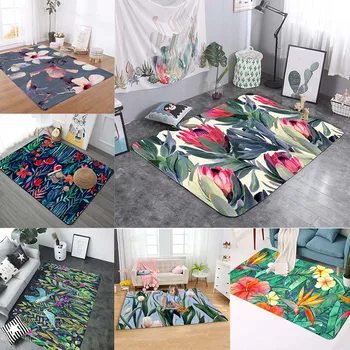 Vintage Flower Tropical Plants Printing Rectangular Mats Entrance Doormats Washable Kitchen Carpet Bath Mat 
Vintage Flower Tropical Plants Printing Rectangular Mats Entrance Doormats Washable Kitchen Carpet Bath Mat