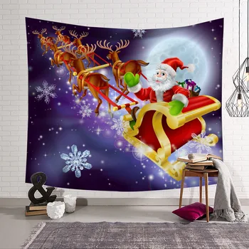Christmas Tapestry Snowy Night Santa 3D Digital Printed Tapestry Dorm Carpet Sanding Curtain for Home Decor Party Decoration 
Christmas Tapestry Snowy Night Santa 3D Digital Printed Tapestry Dorm Carpet Sanding Curtain for Home Decor Party Decoration