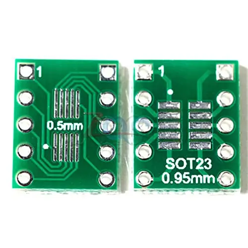 20 шт. SOT23 SOP10 MSOP10 Umax SOP23 к DIP10 Pinboard SMD для DIP адаптерной пластины 0 5 мм/0 95 мм до 2 54 Pin PCB