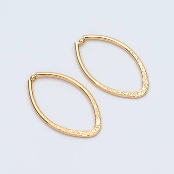 10pcs Gold Oval Link Pendants, Top Drilled, Gold plated Brass, Geometric Teardrop Hoop Charms, 29x17mm (GB-804)
10pcs Gold Oval Link Pendants, Top Drilled, Gold plated Brass, Geometric Teardrop Hoop Charms, 29x17mm (GB-804)
