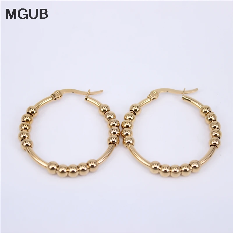 New design Hoop Earrings For Women Gold Color Stainless Steel Rock Punk Round Circle Hoop Earring Party Gift wholesale LH766
New design Hoop Earrings For Women Gold Color Stainless Steel Rock Punk Round Circle Hoop Earring Party Gift wholesale LH766
