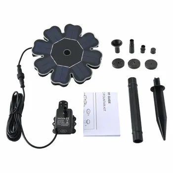 Floating Fountain Pump Garden Decoration Petal Fountain Water Pump Solar Powered With 4pcs Different Fountain Nozzles
Floating Fountain Pump Garden Decoration Petal Fountain Water Pump Solar Powered With 4pcs Different Fountain Nozzles