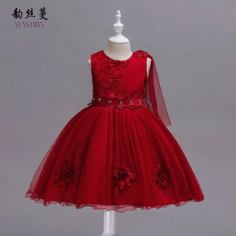 Elegant Girls Dress 4 6 8 10 to 12 Years Flower Floral New Rose Red Mesh Dresses Kids Girls Princess Costume Party Vestido 1M30A
Elegant Girls Dress 4 6 8 10 to 12 Years Flower Floral New Rose Red Mesh Dresses Kids Girls Princess Costume Party Vestido 1M30A