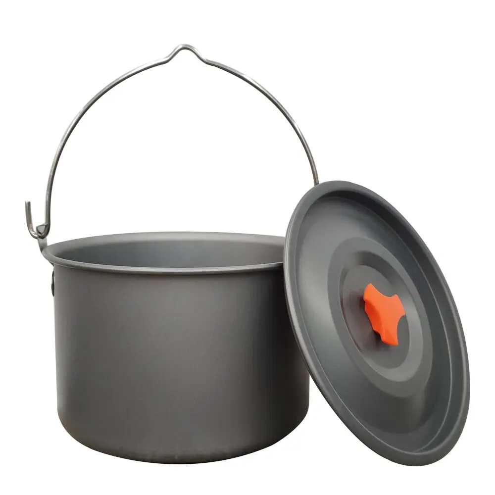 

Lighten Up 4000ml Ultralight Outdoor Camping Aluminum Pot & Pan Cooking Pot Fry Pan Hard Aluminum Alloy Cookware Sets Pot