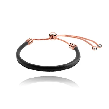 New Collection S925 Solid Silver Leather Slider Bracelet Bangle Women Bracelet engagement anniversary Jewelry gift
New Collection S925 Solid Silver Leather Slider Bracelet Bangle Women Bracelet engagement anniversary Jewelry gift