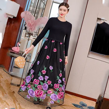 Autumn And Winter New Chinese Style Loose Women's Embroidery Stitching Knitted High Waist Dress S-2XL
Autumn And Winter New Chinese Style Loose Women's Embroidery Stitching Knitted High Waist Dress S-2XL