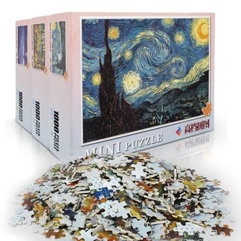 Jigsaw puzzle with picture puzzle 1000 pieces mini Wooden assembly puzzle Toys For adults children educational games toys
Jigsaw puzzle with picture puzzle 1000 pieces mini Wooden assembly puzzle Toys For adults children educational games toys