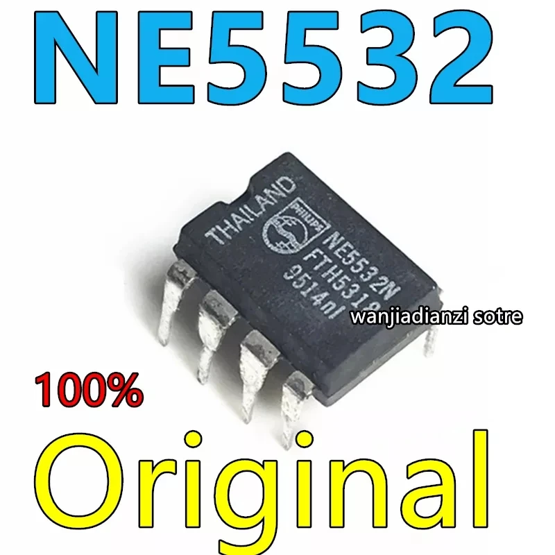 20 шт. оригинальные чипы NE5532 5532N 5532 IC dip8 упаковка DIP-8 | Электронные компоненты и