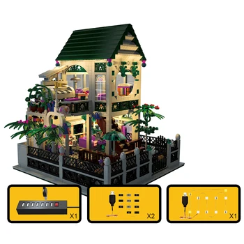 MOC City Series Toy 1500Pcs DIY Romantic Cottage Kits Dollhouse Building Blocks House Model with Light Educational Kits For 8+
MOC City Series Toy 1500Pcs DIY Romantic Cottage Kits Dollhouse Building Blocks House Model with Light Educational Kits For 8+
