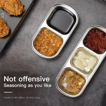 304 Stainless Steel Pepper Roast Meat Sauce Dishes Bowl Separate Sushi Vinegar Soy Plates Tableware Food Seasoning Tray
304 Stainless Steel Pepper Roast Meat Sauce Dishes Bowl Separate Sushi Vinegar Soy Plates Tableware Food Seasoning Tray