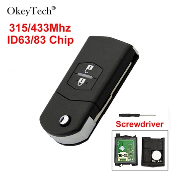 OkeyTech 2 Button 315/433Mhz ID63/83 Chip Auto Folding Keyless Car Remote Control Key For Mazda 3 6 M2 M3 M5 M6 M8 Uncut Blade
OkeyTech 2 Button 315/433Mhz ID63/83 Chip Auto Folding Keyless Car Remote Control Key For Mazda 3 6 M2 M3 M5 M6 M8 Uncut Blade