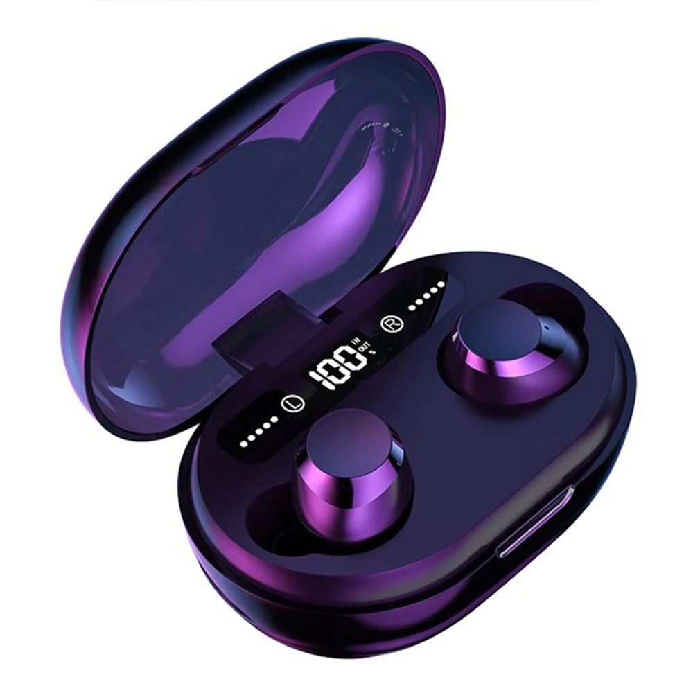 Wireless Bluetooth Earphones LED Display 3000mA Power Bank Waterproof Headphones 9D Stereo Bass Mini Earbuds with Dual Mic
Wireless Bluetooth Earphones LED Display 3000mA Power Bank Waterproof Headphones 9D Stereo Bass Mini Earbuds with Dual Mic