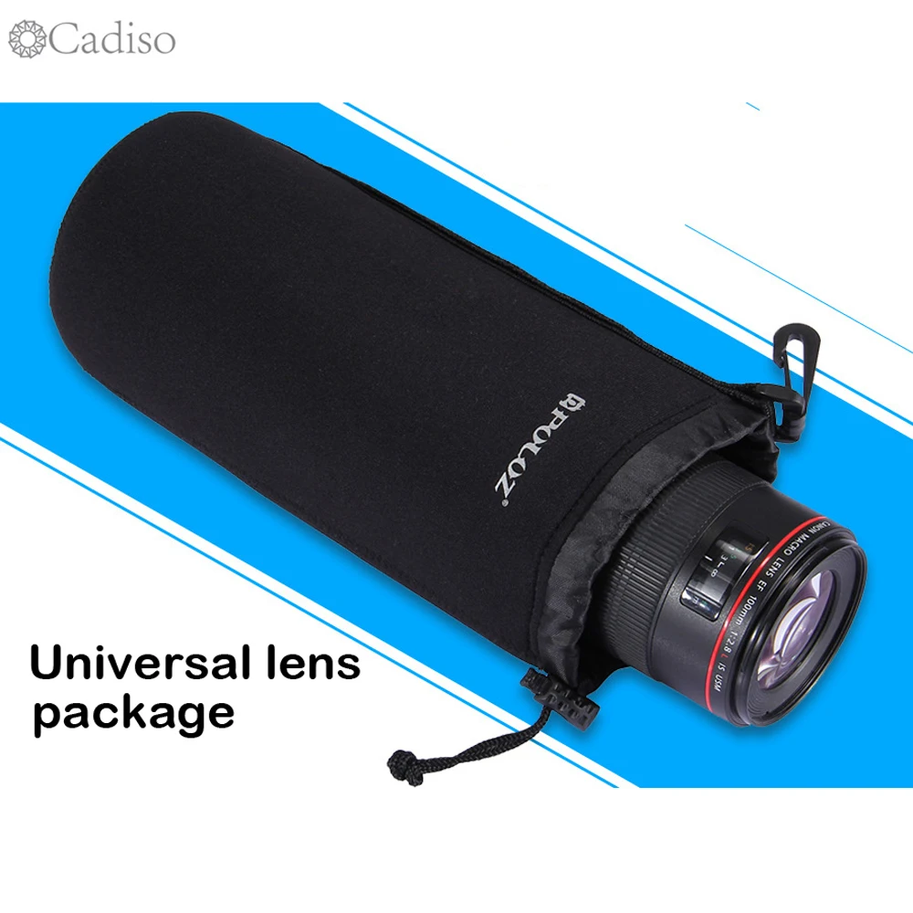 Cadiso Neoprene Professional Camera Lens Bag Pouch Carrying Storage Protector Case Soft DSLR SLR Camera Lens Pouch Medium
Cadiso Neoprene Professional Camera Lens Bag Pouch Carrying Storage Protector Case Soft DSLR SLR Camera Lens Pouch Medium