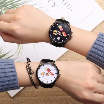 Ladies Watch Women Creative Quartz Watch Women's Creative Burger Wrist Watch with Leather Analog Wrist Watch Gifts Dress 
Ladies Watch Women Creative Quartz Watch Women's Creative Burger Wrist Watch with Leather Analog Wrist Watch Gifts Dress