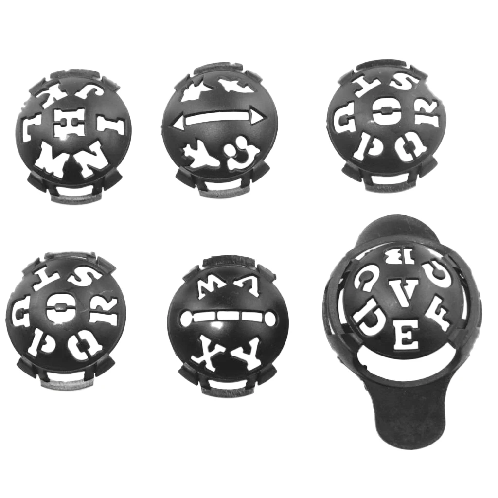 6Pcs Professional Golf Ball Line Liner Ball Marking Tool Alignment Tool - Durable & Lightweight Plastic 6Pcs Professional Golf Ball Line Liner Ball Marking Tool Alignment Tool - Durable & Lightweight Plastic