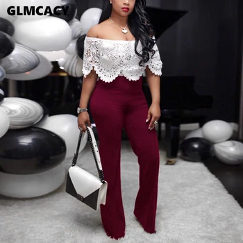 Women Sexy Slash Neck Patchwork Short Sleeve Jumpsuits Elegant Solid Lace Hollow Out Boot Out Pants Women Jumpsuit
Women Sexy Slash Neck Patchwork Short Sleeve Jumpsuits Elegant Solid Lace Hollow Out Boot Out Pants Women Jumpsuit