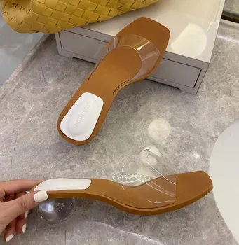 Slippers Casual Shoes Transparent Heel String Bead Women Heels Square heel Slides Pantofle Luxury Soft High Block 2020 Rubber
Slippers Casual Shoes Transparent Heel String Bead Women Heels Square heel Slides Pantofle Luxury Soft High Block 2020 Rubber