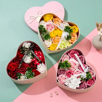 Artificial Rose Soap Bouquet Wedding Valentine Day Heart Shape Gift Box Creative Design Artificial Rose Soap Lovely Gift Box
Artificial Rose Soap Bouquet Wedding Valentine Day Heart Shape Gift Box Creative Design Artificial Rose Soap Lovely Gift Box