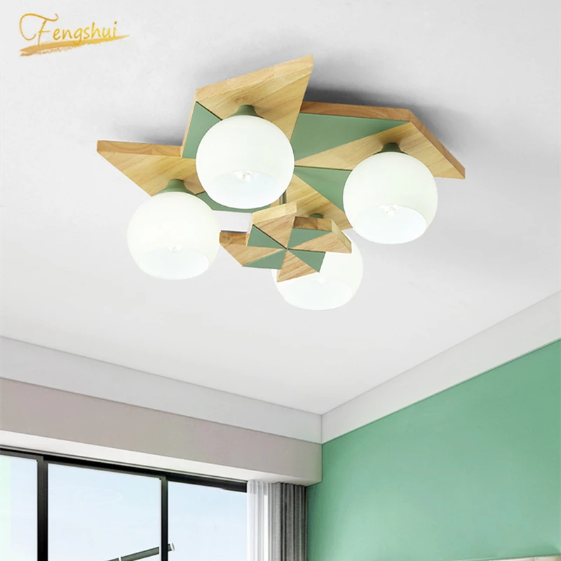 Nordic Solid Wood Led Ceiling Lights Makaron Ball Glass Living Room Ceiling Lamp Creative Children's Room Decor Ceiling Fixture
Nordic Solid Wood Led Ceiling Lights Makaron Ball Glass Living Room Ceiling Lamp Creative Children's Room Decor Ceiling Fixture