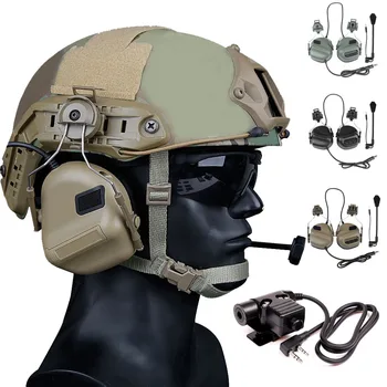 HD-11 Army Tactical Hunting Shooting Headsets Airsoft Paintball Headset Military Helmet CS Wargame Headphone PTT Walkie Talkie
HD-11 Army Tactical Hunting Shooting Headsets Airsoft Paintball Headset Military Helmet CS Wargame Headphone PTT Walkie Talkie