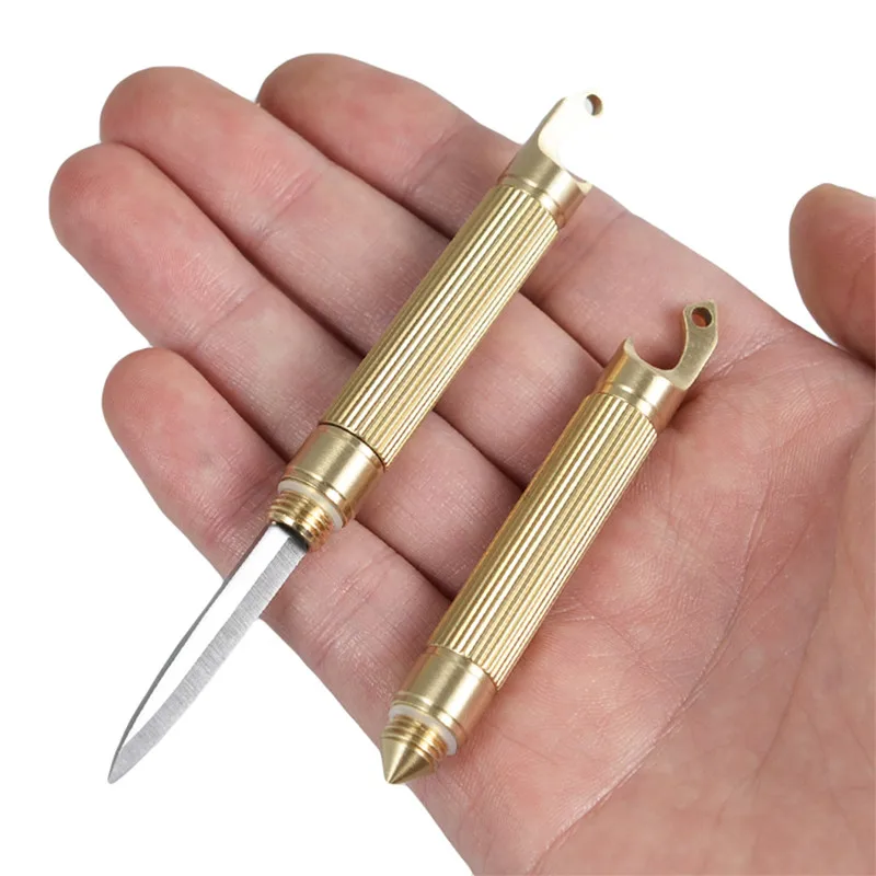 Vintage Copper Mini Knife Sharpener Multi Function Mini Detachable Pocket Knife Outdoor Portable Demolition EDC Knife
Vintage Copper Mini Knife Sharpener Multi Function Mini Detachable Pocket Knife Outdoor Portable Demolition EDC Knife