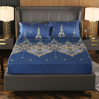 Ice silk summer sheet 3pc set fitted bed sheets Gorgeous pattern people washable folding cool bed linens pillowcases
Ice silk summer sheet 3pc set fitted bed sheets Gorgeous pattern people washable folding cool bed linens pillowcases
