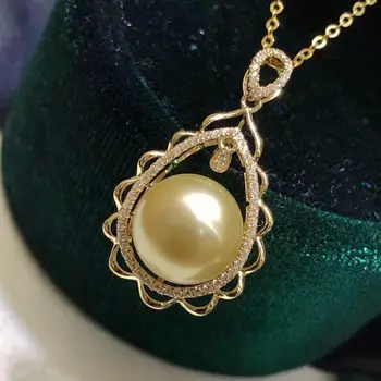 Fine Jewelry Pendant Accessories 18k Gold Jewelry Real Gold Blank Pendant Base,No Pearl No Chain
Fine Jewelry Pendant Accessories 18k Gold Jewelry Real Gold Blank Pendant Base,No Pearl No Chain
