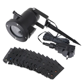 Waterproof Projector Rotating Landscape Lamp 12 Switchable Pattern LED Spotlight Christmas Party 634E
Waterproof Projector Rotating Landscape Lamp 12 Switchable Pattern LED Spotlight Christmas Party 634E