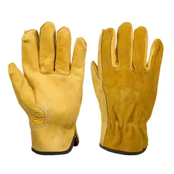 Cowhide Material Work Gloves Golden Color Security Protection Comfortable Wear 3 Size Welding Moto Hunting Gloves
Cowhide Material Work Gloves Golden Color Security Protection Comfortable Wear 3 Size Welding Moto Hunting Gloves