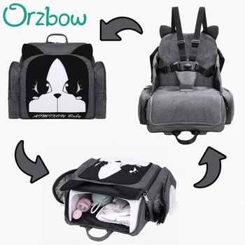 Cartoon Mummy Bag Baby Booster Seats Dinner Feeding Chair Backpack Diaper Bag with Paper Pocket Bottle Thermal Insulation Pocket
Cartoon Mummy Bag Baby Booster Seats Dinner Feeding Chair Backpack Diaper Bag with Paper Pocket Bottle Thermal Insulation Pocket