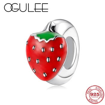 Real 925 Sterling Silver Red Strawberry Enamel fine spacer stopper beads Jewelry Making Fit Original Pandora Charm Bracelet
Real 925 Sterling Silver Red Strawberry Enamel fine spacer stopper beads Jewelry Making Fit Original Pandora Charm Bracelet