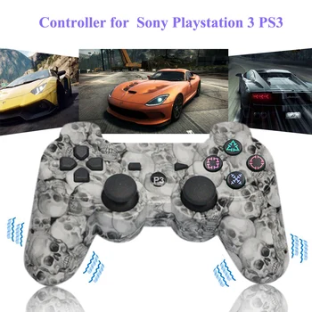 

Bevigac Wireless Controller Joystick Dual-vibration 6-Axis Gaming Bluetooth Gamepad with USB Cable for Sony Playstation 3 PS3