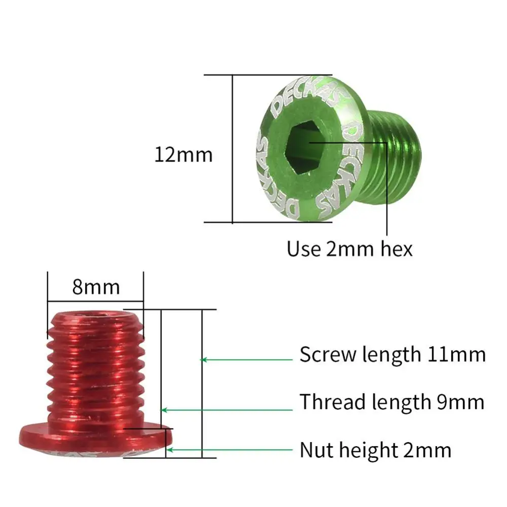 New M8 Aluminium Alloy Mountain Bicycle Used For Bicycle Parts And Crank Parts Sprocket Screw
