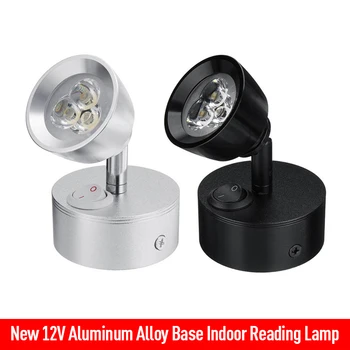 New 12V Aluminum Alloy Base Indoor Reading Lamp 3W Aluminum Reading Base for Indoor Reading Light RV Silver/Black Natural White
New 12V Aluminum Alloy Base Indoor Reading Lamp 3W Aluminum Reading Base for Indoor Reading Light RV Silver/Black Natural White