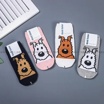 Cartoon Woman Sock Ladies Animal Dog Printed Socks for Women Solid Casual Short Couples Cotton Cute Funny Korean Fashion Sokken
Cartoon Woman Sock Ladies Animal Dog Printed Socks for Women Solid Casual Short Couples Cotton Cute Funny Korean Fashion Sokken