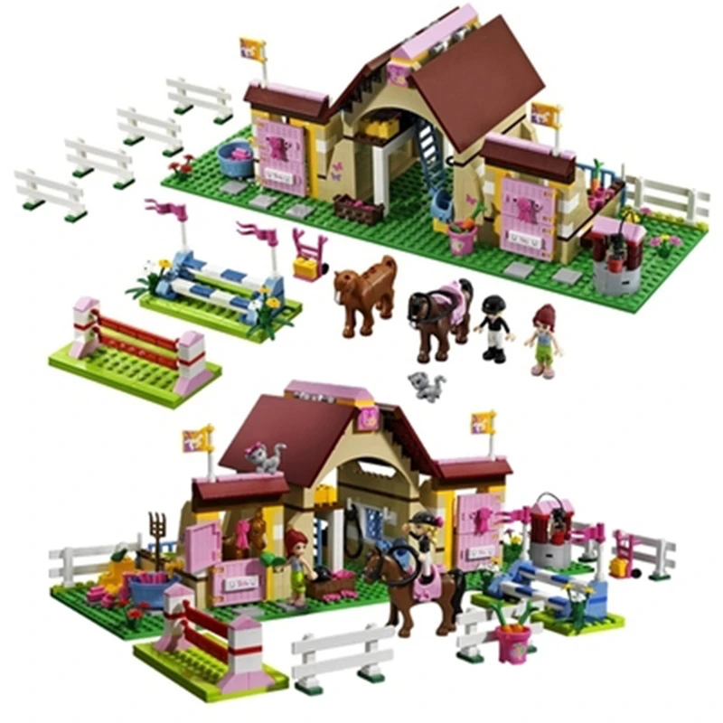 Girls Friends Heartlake Stables Building Blocks Bricks Set Mia's Farm Horse Figures Compatible Legoinglys Friends Toys Model
Girls Friends Heartlake Stables Building Blocks Bricks Set Mia's Farm Horse Figures Compatible Legoinglys Friends Toys Model