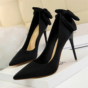 Women's shoes women's fashion sexy satin uppers bow high heels dance party high heels wedding bride high heels
Women's shoes women's fashion sexy satin uppers bow high heels dance party high heels wedding bride high heels