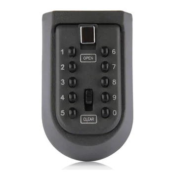 Wall-Mounted Key Storage Key Safe Box with 10-digit Combination Lock