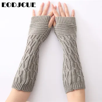 Women's Long Gloves Winter Woolen Knit Cross Stripe Gloves Arm Knitting Striped Mitten Warm Fingerless Gloves Gants Femme
Women's Long Gloves Winter Woolen Knit Cross Stripe Gloves Arm Knitting Striped Mitten Warm Fingerless Gloves Gants Femme