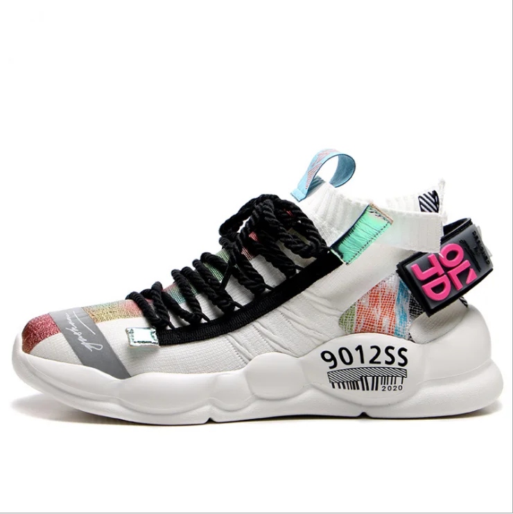 New 2019 Men's High Top Sneakers Fashion Lace Up Casual Shoes Men Breathable Flats Sport Running Shoes Outdoor Male Footwear
New 2019 Men's High Top Sneakers Fashion Lace Up Casual Shoes Men Breathable Flats Sport Running Shoes Outdoor Male Footwear