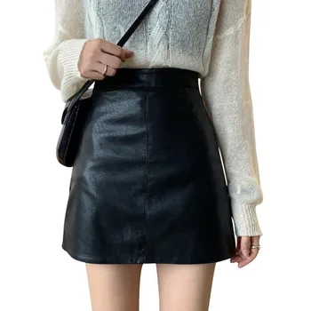 Sexy Skirts Womens Autumn Winter Stretchy High Waist PU Leather Short College Skirt Solid Color A-line Faldas Mujer Moda.w
Sexy Skirts Womens Autumn Winter Stretchy High Waist PU Leather Short College Skirt Solid Color A-line Faldas Mujer Moda.w
