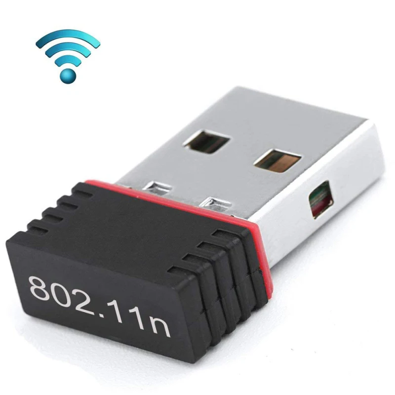 Фото 1pc Mini USB 2.0 WiFi Wireless Adapter 150Mbps 150M Network LAN Card 802.11 fit for Apple Macbook Pro Air Win Xp 7 8 | Электроника