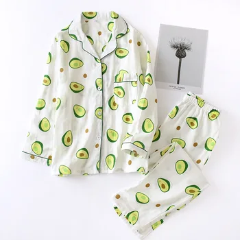 Korea Fresh maple leaf pajama sets women gauze cotton long sleeve casual sleepwear women pyjamas summer hot sale
Korea Fresh maple leaf pajama sets women gauze cotton long sleeve casual sleepwear women pyjamas summer hot sale