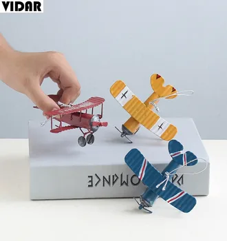 VIDAR Iron Retro Airplane Figurines Metal Plane Model Vintage Glider Biplane Miniatures Home Decor Aircraft for Kids Gift
VIDAR Iron Retro Airplane Figurines Metal Plane Model Vintage Glider Biplane Miniatures Home Decor Aircraft for Kids Gift